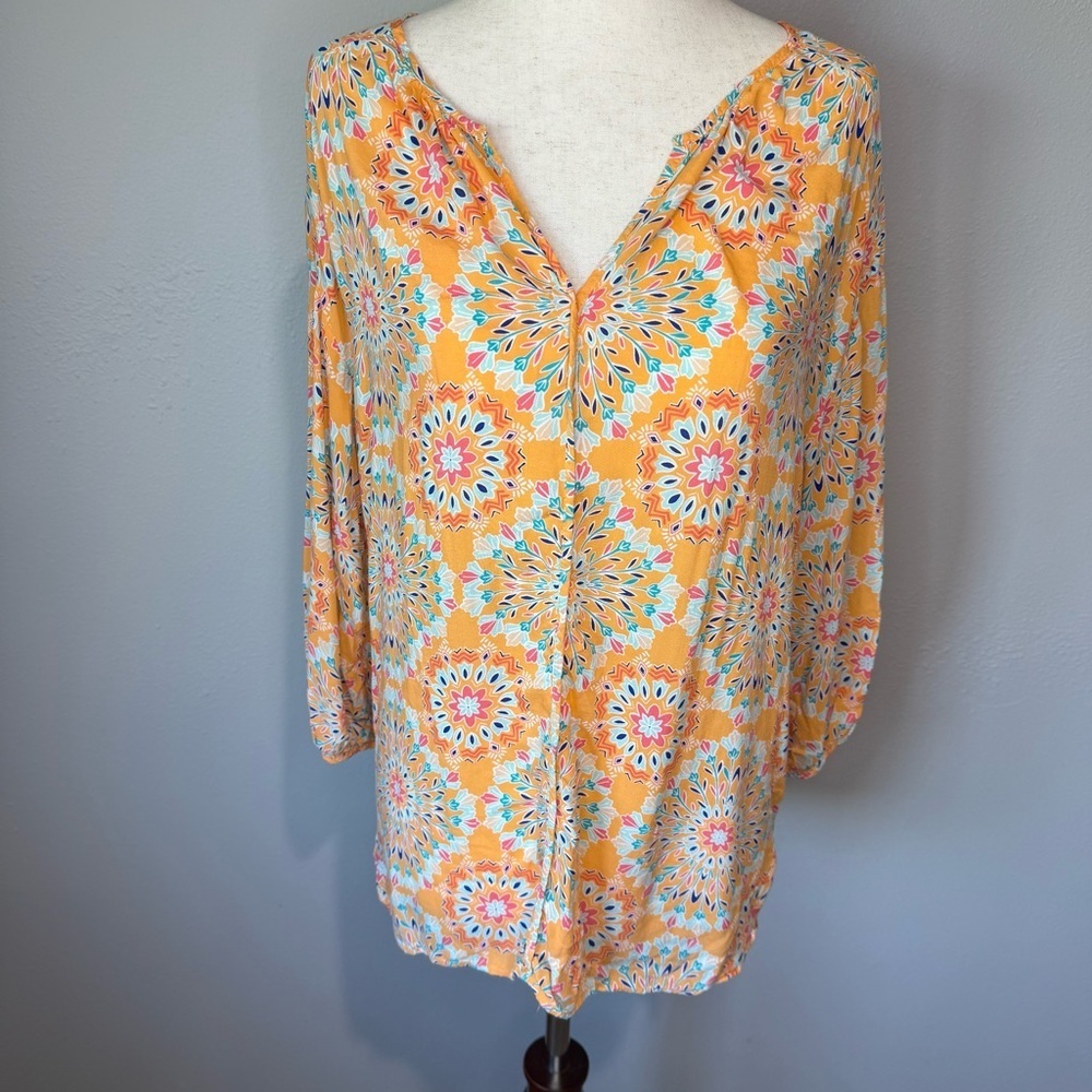 Floral Orange Women's Top